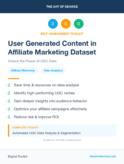 User Generated Content in Affiliate Marketing Dataset