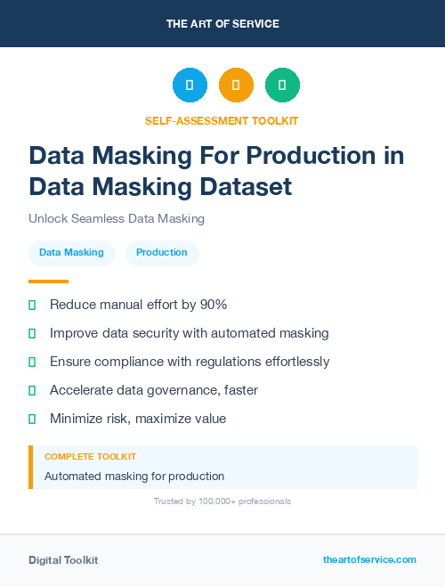Data Masking For Production in Data Masking Dataset