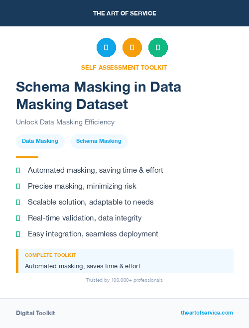 Schema Masking in Data Masking Dataset