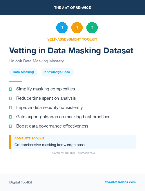 Vetting in Data Masking Dataset