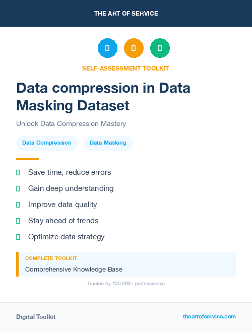 Data compression in Data Masking Dataset