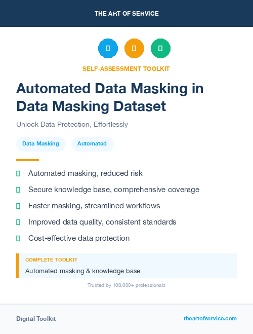 Automated Data Masking in Data Masking Dataset