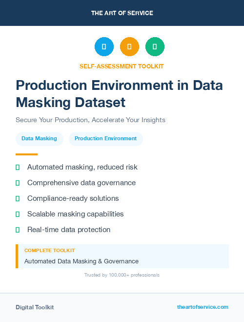 Production Environment in Data Masking Dataset
