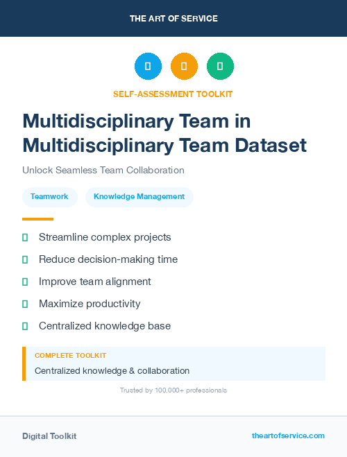 Multidisciplinary Team in Multidisciplinary Team Dataset