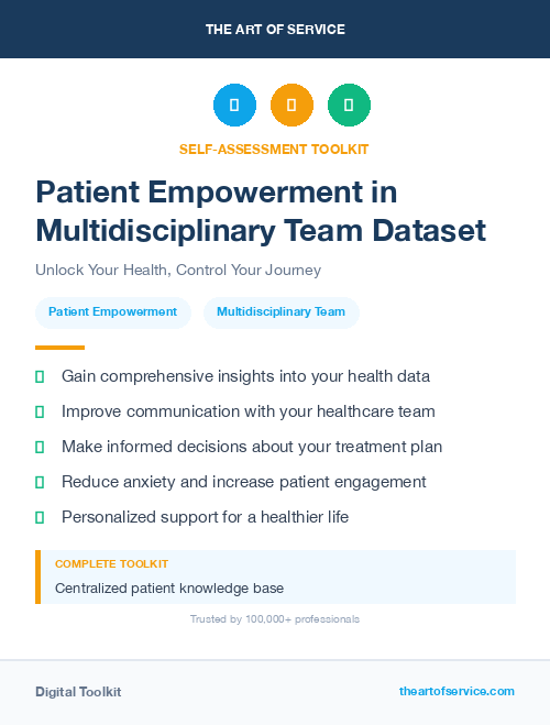Patient Empowerment in Multidisciplinary Team Dataset
