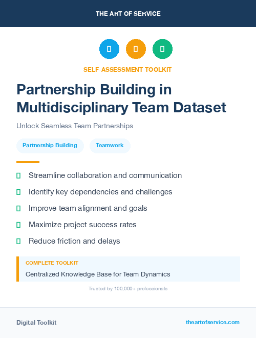 Partnership Building in Multidisciplinary Team Dataset