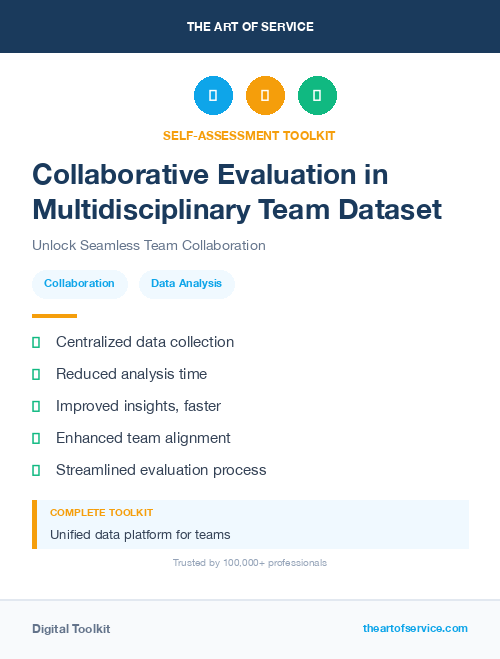 Collaborative Evaluation in Multidisciplinary Team Dataset