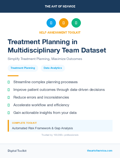 Treatment Planning in Multidisciplinary Team Dataset