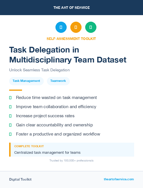 Task Delegation in Multidisciplinary Team Dataset