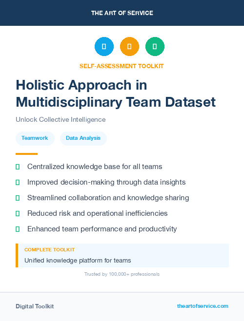 Holistic Approach in Multidisciplinary Team Dataset