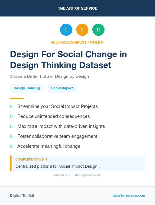 Design For Social Change in Design Thinking Dataset