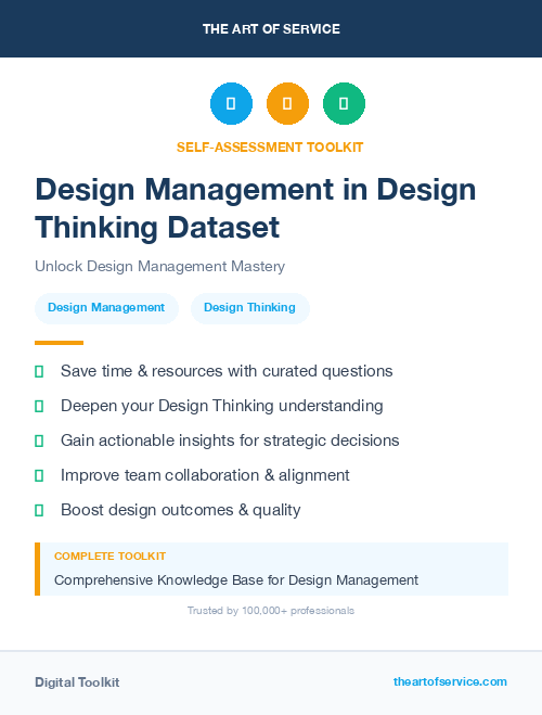 Design Management in Design Thinking Dataset