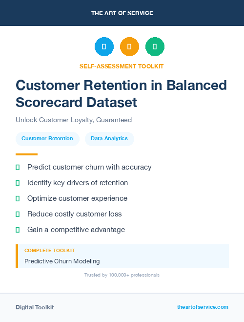 Customer Retention in Balanced Scorecard Dataset