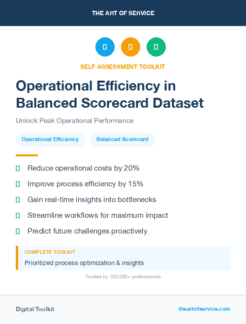 Operational Efficiency in Balanced Scorecard Dataset