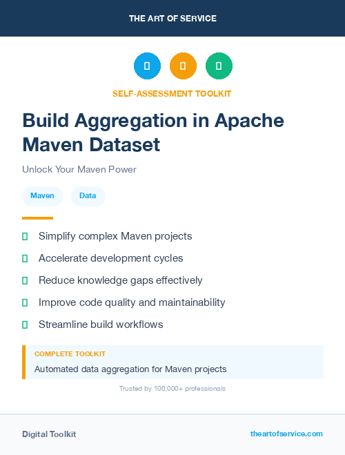 Build Aggregation in Apache Maven Dataset