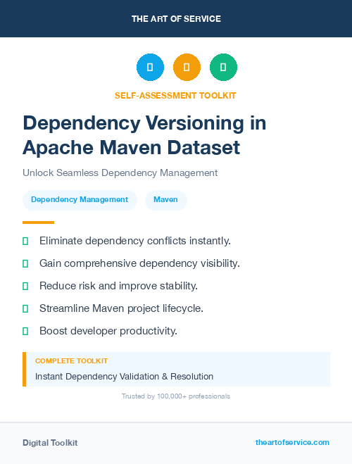 Dependency Versioning in Apache Maven Dataset