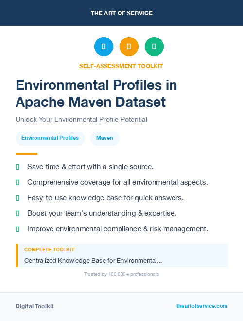Environmental Profiles in Apache Maven Dataset