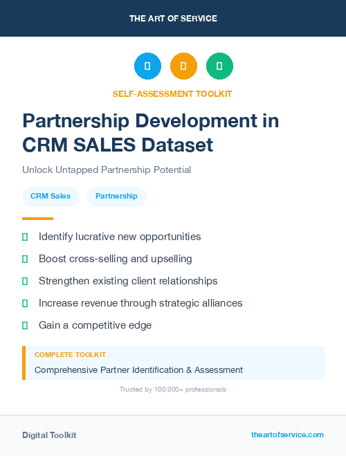 Partnership Development in CRM SALES Dataset