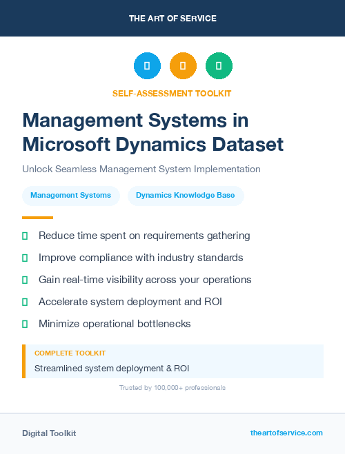Management Systems in Microsoft Dynamics Dataset