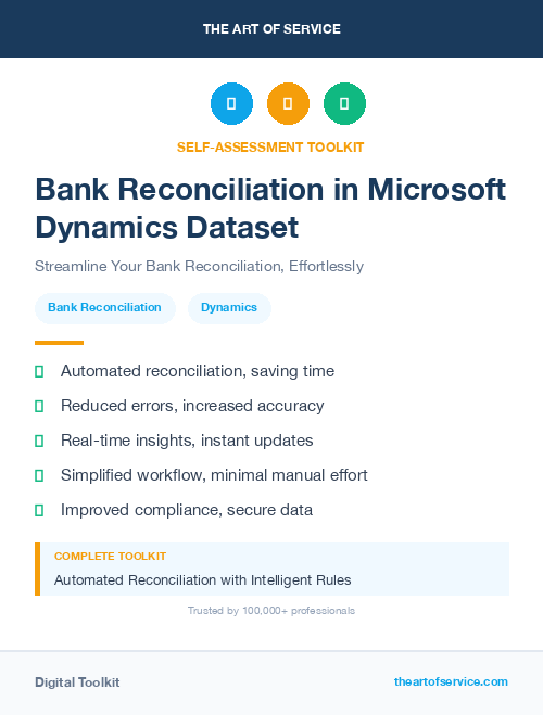 Bank Reconciliation in Microsoft Dynamics Dataset