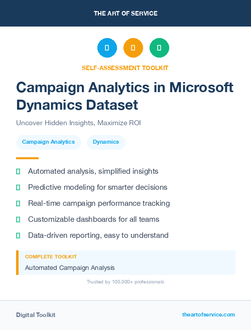 Campaign Analytics in Microsoft Dynamics Dataset