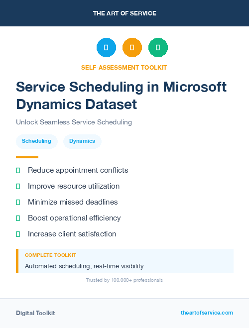 Service Scheduling in Microsoft Dynamics Dataset