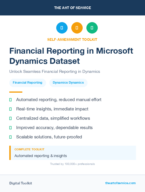 Financial Reporting in Microsoft Dynamics Dataset