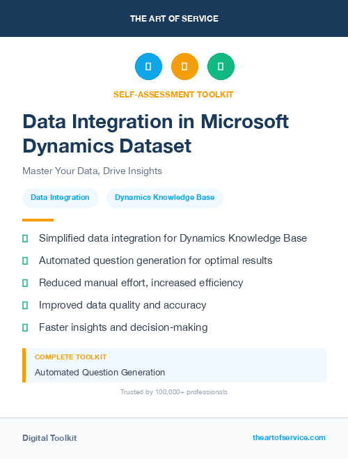 Data Integration in Microsoft Dynamics Dataset