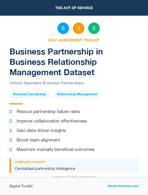 Business Partnership in Business Relationship Management Dataset