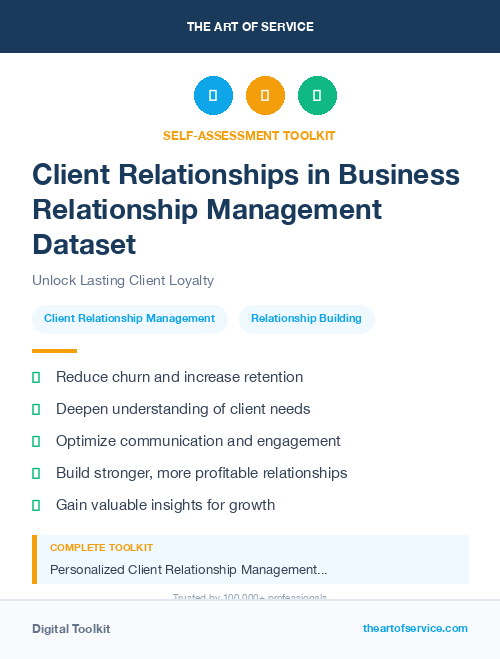 Client Relationships in Business Relationship Management Dataset