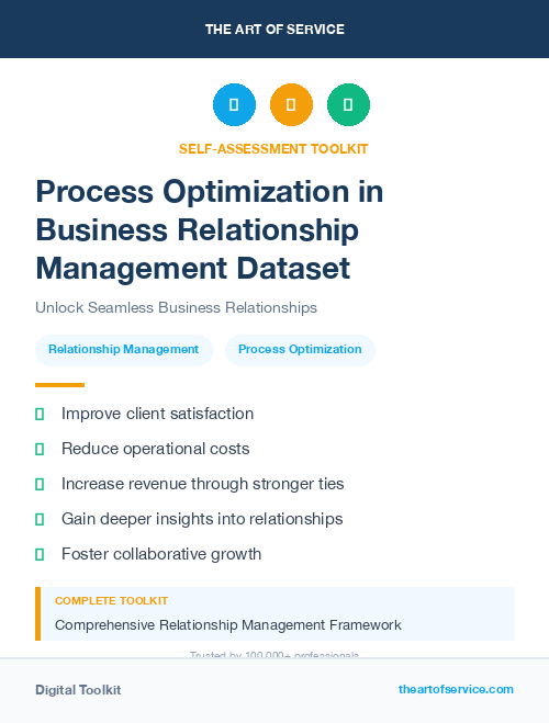 Process Optimization in Business Relationship Management Dataset