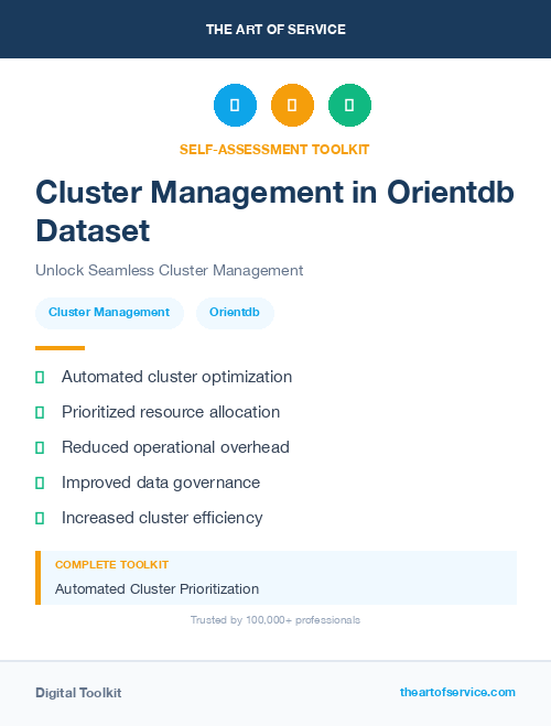 Cluster Management in Orientdb Dataset