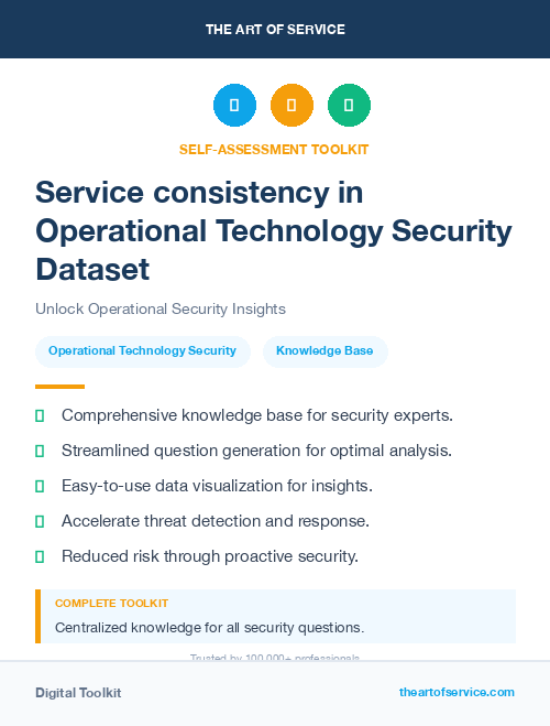 Service consistency in Operational Technology Security Dataset