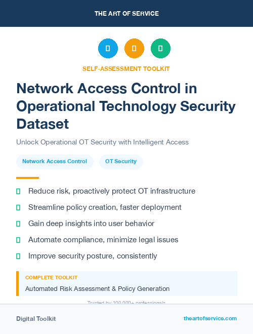 Network Access Control in Operational Technology Security Dataset