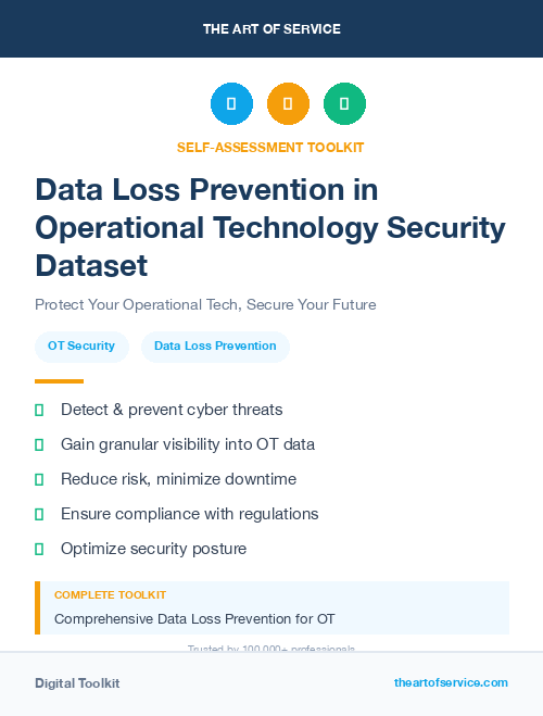 Data Loss Prevention in Operational Technology Security Dataset