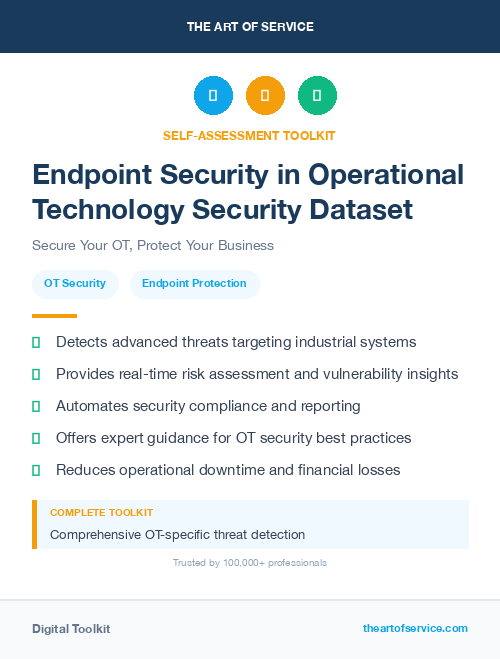 Endpoint Security in Operational Technology Security Dataset
