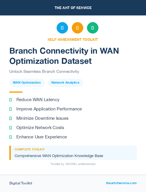 Branch Connectivity in WAN Optimization Dataset