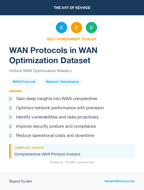 WAN Protocols in WAN Optimization Dataset