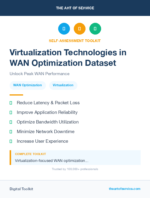 Virtualization Technologies in WAN Optimization Dataset