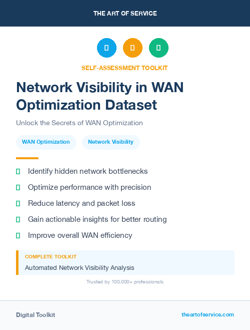 Network Visibility in WAN Optimization Dataset