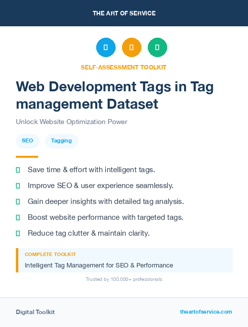 Web Development Tags in Tag management Dataset