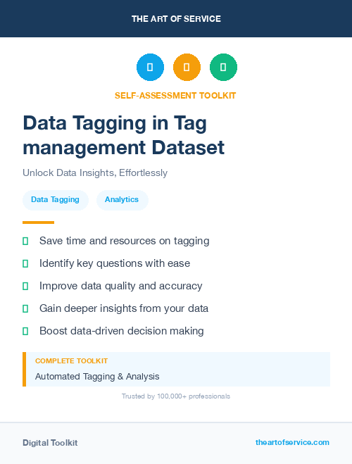 Data Tagging in Tag management Dataset
