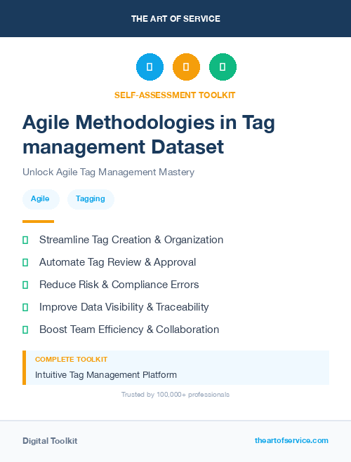 Agile Methodologies in Tag management Dataset