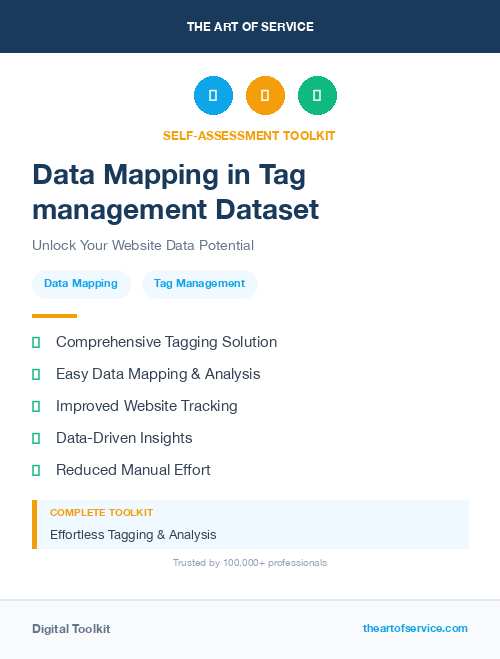 Data Mapping in Tag management Dataset
