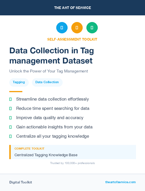 Data Collection in Tag management Dataset