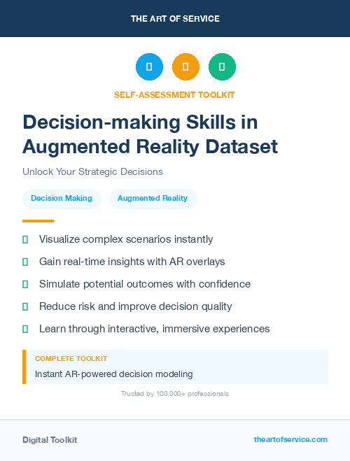 Decision-making Skills in Augmented Reality Dataset