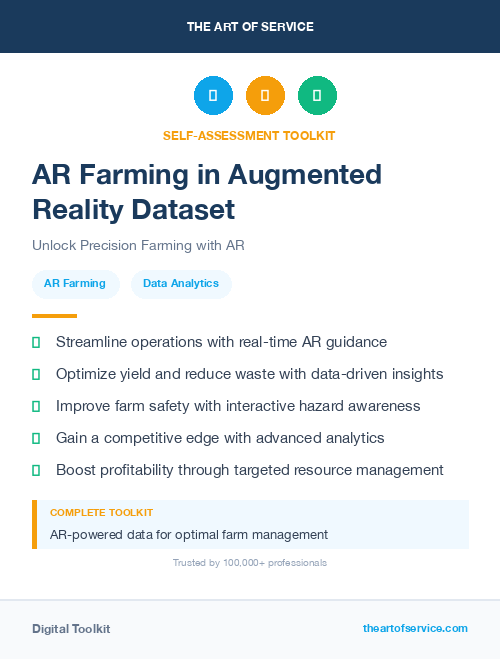 AR Farming in Augmented Reality Dataset