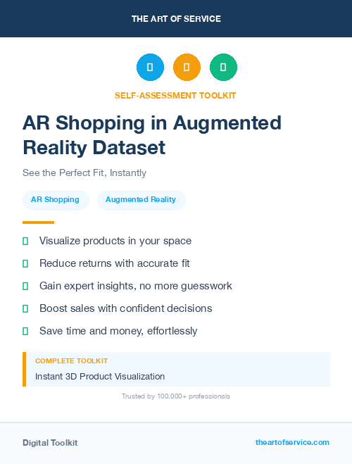 AR Shopping in Augmented Reality Dataset