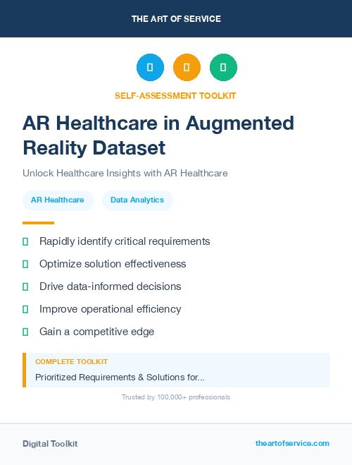AR Healthcare in Augmented Reality Dataset