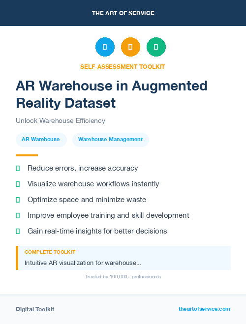 AR Warehouse in Augmented Reality Dataset